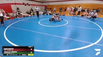 118 lbs Round 3 (6 Team) - Alex Rozas, Best Trained vs Presley Herrig, Kansas Bronze