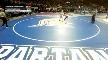 I-110 lbs Champ. Round 2 - Andrew Uszenski, Valley Central vs Brendan Stoutenburg, Saratoga Springs