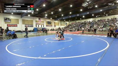 135 Girls Quarterfinal - Lauren Zaragoza, Brawley vs Piper Sistek, La Costa Canyon