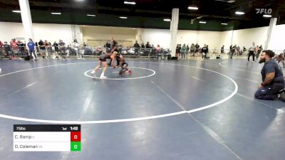 75 lbs Round Of 16 - Cameron Ramp, IL vs Dominik Coleman, VA