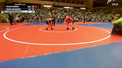 100 lbs 1st Place Match - Ethan Perkins, Beebe Badgers Wrestling Club vs Grant McKinnon, Saints Wrestling Club