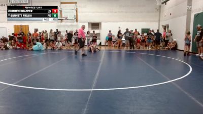 63-69 lbs Champ. Round 1 - Bennett Fields, PACK732 vs Quinten Shaffer, Lawrence County Knights