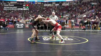 133 lbs First Round - Chase Homan, Hamburg vs Bryson Galloway, North East