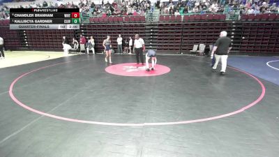 115 lbs Quarterfinal - Chandler Branham, White Knoll vs Kalliscya Gardner, Clover