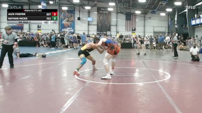 160 lbs Rr Rnd 3 - Jack Foster, BattleHawks vs Nathan Hicks, Falcons Wrestling Club