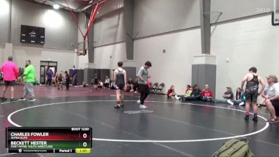 140 lbs Quarterfinal - Charles Fowler, Alpha Elite vs Beckett Hester, Fort Payne Youth Wrestling