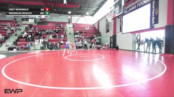 115 lbs Cons. Semi - Zoey McDonald, PLAINVIEW vs Brooklyn Petalcu, CHICKASHA