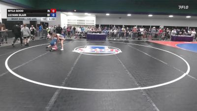 132 lbs Consi Of 16 #1 - Myla Good, PA vs LilyAnn Blair, NC