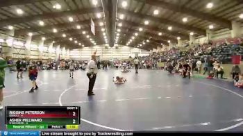 83 lbs Round 2 (4 Team) - Asher Millward, Utah Green vs Riggins Peterson, Idaho 2