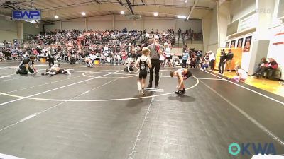 58 lbs Consolation - Weston Myers, Pawhuska Elks Takedown vs River Pearson, Scrap Yard Training