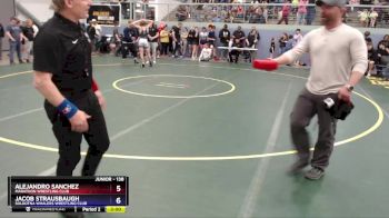 138 lbs Quarterfinal - Jacob Strausbaugh, Soldotna Whalers Wrestling Club vs Alejandro Sanchez, Marathon Wrestling Club