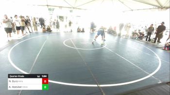 144 lbs Quarterfinal - Noah Guro, Mira Mesa HS vs Ames Hoevker, Granite WC