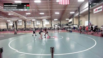 118 lbs Rr Rnd 1 - Madalyn Johnson, Individual vs Jocelyn Sanchez, Legacy Wrestling