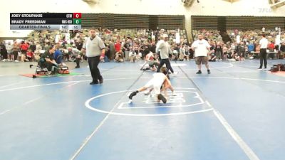 56-B lbs Quarterfinal - Joey Stoupakis, Cordoba Trained vs Brady Freedman, Ruthless WC