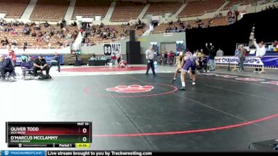 D1-157 lbs Cons. Round 1 - Oliver Todd, Gila Ridge vs D`Marcus McClammy, Cesar Chavez