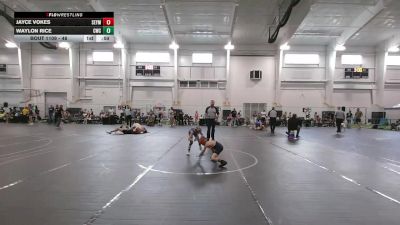 48 lbs Quarterfinal - Jayce Vokes, All American vs Waylon Rice, Cowrock Wrestling Club