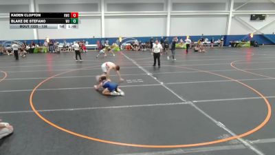138 lbs Cons. Round 5 - Kaden Clopton, Unattached vs Blake De Stefano, Wrestling University