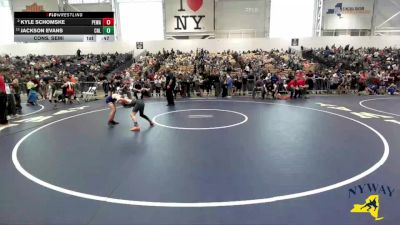80 lbs Cons. Semi - Jackson Evans, Club Not Listed vs Kyle Schomske, Purple Eagles Wrestling Academy
