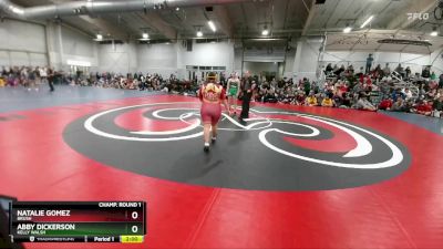 155 lbs Champ. Round 1 - Natalie Gomez, Brush vs Abby Dickerson, Kelly Walsh