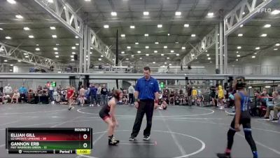 76 lbs Round 3 (4 Team) - Elijah Gill, U2 Upstate Uprising vs Gannon Erb, Mat Warriors Green