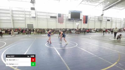 123 lbs Consi Of 16 #2 - Nicholas Garrett, No Team vs Sid Cohen, Rancho Bernardo WC