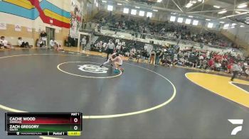 106 lbs Quarterfinal - Cache Wood, Sheridan vs Zach Gregory, South