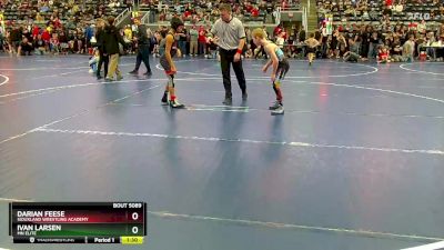 80 lbs Champ. Round 2 - Ivan Larsen, MN Elite vs Darian Feese, Siouxland Wrestling Academy