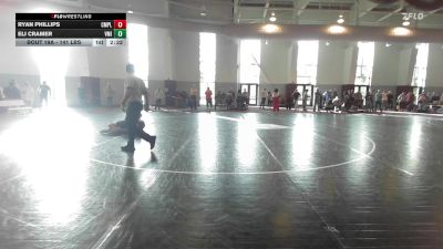 141 lbs Round Of 32 - Ryan Phillips, Campbell vs Eli Cramer, Virginia Military Institute - UNATT