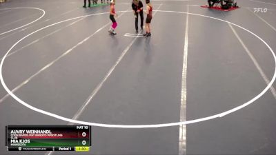 Quarterfinal - Mia Kjos, Minnesota vs Auvry Weinhandl, Coon Rapids Mat Bandits Wrestling Club