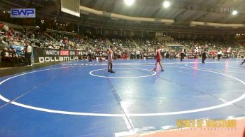 61 lbs Consi Of 16 #1 - Rudy McAllister, Juggernaut Wrestling Club vs Case James, Cowboy Wrestling Club