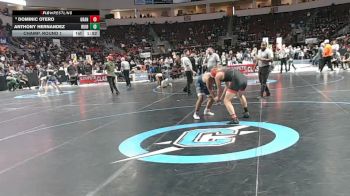 4A 190 lbs Champ. Round 1 - Anthony Hernandez, Ruidoso vs Dominic Otero, Grants