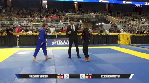 Finley Rae Winkles vs Kendan Oganesyan 2025 Pan Kids Jiu-Jitsu IBJJF Championship