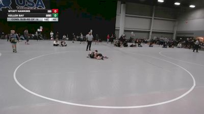 75 lbs Cons. Sub-rd Of 16 - Wyatt Hawkins, Hawkeye Wrestling Academy vs Kellen Bay, Open Mats Wrestling Club