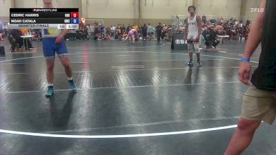165 lbs Quarterfinal - Cedric Harris, Oakleaf High School vs Noah Catala, Gladiator Wrestling