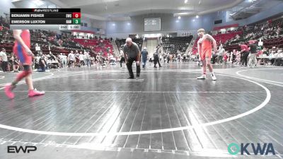 130 lbs Consolation - Kamden Barnett, Bristow Elementary Wrestling Club vs Wyatt Edmonds, Caney Valley Wrestling