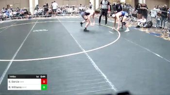 144 lbs Consi Of 16 #2 - Sebastian Garcia, Daniel Cormier Wr Ac vs Brody Williams, Whitehouse WC