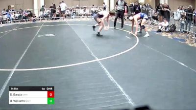 144 lbs Consi Of 16 #2 - Sebastian Garcia, Daniel Cormier Wr Ac vs Brody Williams, Whitehouse WC