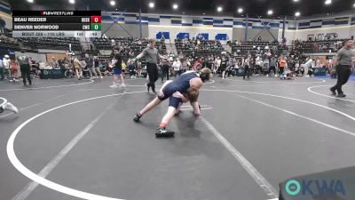 110 lbs Consi Of 4 - Beau Reeder, Husky WC vs Denver Norwood, Cowboy Wrestling Club