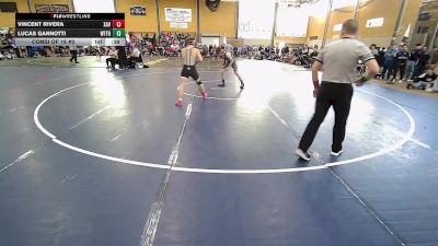 150 lbs Consi Of 16 #2 - Vincent Rivera, Xavier vs Lucas Gannotti, Waterford