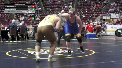 285 lbs First Round - Colin Whyte, West Greene vs David Peters, Greensburg Salem