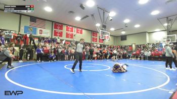 100 lbs Rr Rnd 2 - Kerrie Garza, Bookert T Washington vs Raylee Cox, Wilburton Schools