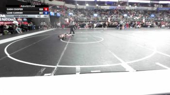 40 lbs Semifinal - Cash Cooper, Clearwater Youth Wrestling Club vs Lane Carrier, Quezada Wrestling Academy