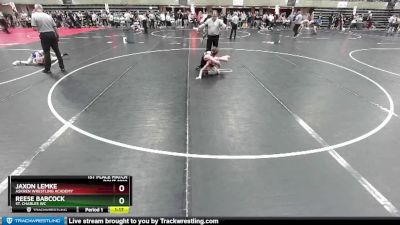 84 lbs 1st Place Match - Reese Babcock, St. Charles WC vs Jaxon Lemke, Askren Wrestling Academy