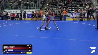 92 lbs 5th Place Match - Regan Yundt, AK vs Mick Dobbs, AK