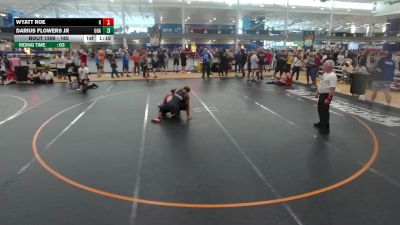 185 lbs Champ. Round 3 - Darius Flowers Jr, Unattached vs Wyatt Roe, Hammers