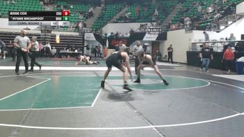 1A-4A 175 Cons. Round 3 - Jesse Cox, Central Florence High School vs Ryder Broadfoot, Brooks