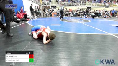 55 lbs Semifinal - Michael Mairel, Perry Wrestling Academy vs Hank Deckard, Raw Wrestling Club