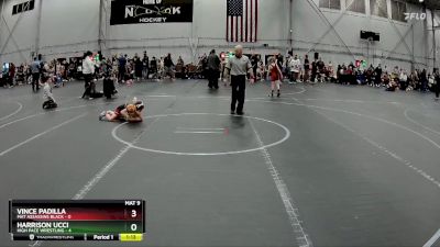 52 lbs Round 2 (4 Team) - Vince Padilla, Mat Assassins Black vs HARRISON UCCI, High Pace Wrestling