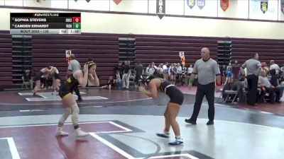 130 lbs Quarterfinal - Sophia Stevens, Charles City vs Camden Erhardt, Vinton-Shellsburg