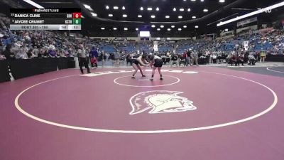 190 lbs Cons. Round 2 - Danica Cline, Great Bend Hs vs Jaycee Crumet, Kansas City - Turner HS